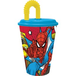 Vaso con Pajita Spider-Man...