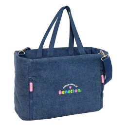 Sac Benetton Denim Bleu 40...